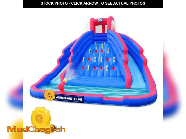Lot 74-12109502 - Sunny &amp; Fun Ultra Climber Inflatable Water Slide Park Ã¢â¬â Heavy-Duty for Outdoor Fun - Clim...