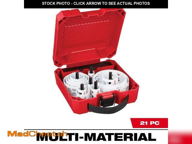 Lot 74-13667852 - Milwaukee Hole Dozer General Purpose Bi-Metal Hole Saw Set (21-Piece) - UNUSED