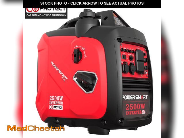 Lot 74-12564614 - PowerSmart 2500W Portable Gas Fuel Inverter Generator CO Detect with Manual Start Outdoor Camping - ...
