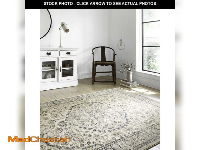 Lot 74-13382410 - Loloi Teagan Collection TEA-01 Natural/Lt. Grey 2'-8" x 10'-6" Runner Rug, Large, Soft Neutral Rug, ...