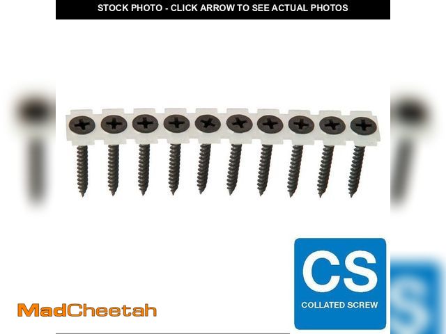 Lot 74-13770664 - Grip-Rite #6 x 1-1/4 in. Fine Phosphate-Plated Black Phillips Pan-Head Collated Drywall Screw (800-P...