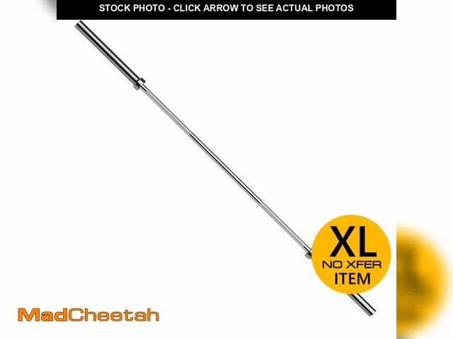 Lot 74-13074214 - Signature Fitness Olympic Barbell, Alloy Steel, Silver, 2-Inch Sleeve, Available in  6FT, , Strength...