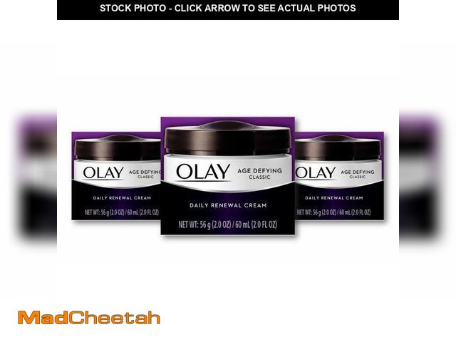 Lot 74-12715551 - Age Defying Classic Daily Renewal Cream, Face Moisturizer, 2 Oz (Pack of 3) - UNUSED