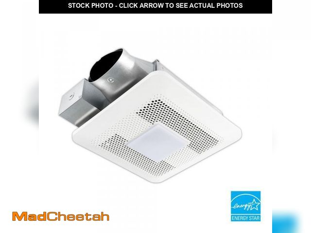 Lot 74-11995053 - Panasonic WhisperThin DC LED Pick-A-Flow 80 -100 CFM Ceiling/Wall Bathroom Exhaust Fan, 3-3/8 in. Lo...