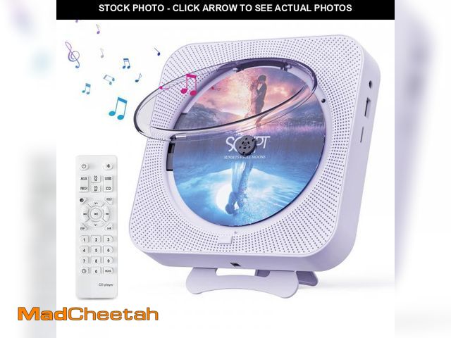 Lot 74-12310110 - MICOCIOUS Portable CD Player with Bluetooth Desktop CD Player for Home CD Music Players with Remote ...