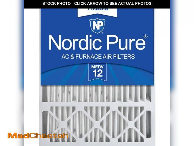 Lot 74-12365389 - Nordic Pure 20 in. x 25 in. x 5 in. Honeywell/Lennox Replacement MERV 12 Air Filter (1-Pack) - UNUSE...