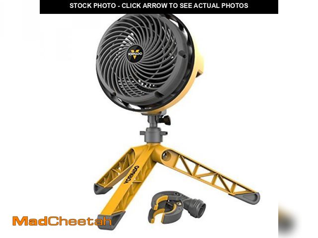 Lot 74-12400260 - Vornado EXO5 Heavy-Duty Shop Air Circulator Fan with High-Impact Housing, Collapsible Tripod Base, C...
