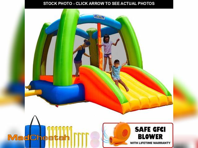 Lot 74-13776464 - Sportspower My 1st Jump N Play Inflatable Bounce House With Slide - Ages 3-8, 16 Piece - UNUSED
