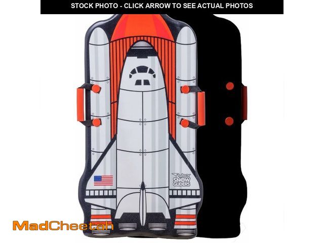 Lot 74-13042088 - (SOME DAMAGE ON BOTTOM) Flybar Snow Sled for Kids and Toddlers- Foam Toboggan, Ages 6+, Easy Grip Ha...