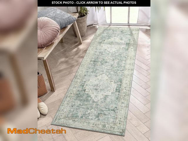 Lot 74-10555245 - LIVEBOX Washable Runner Rug 2x6- Boho Hallway Rug Runner Long Entryway Rug, Low-Pile Accent Rug for ...