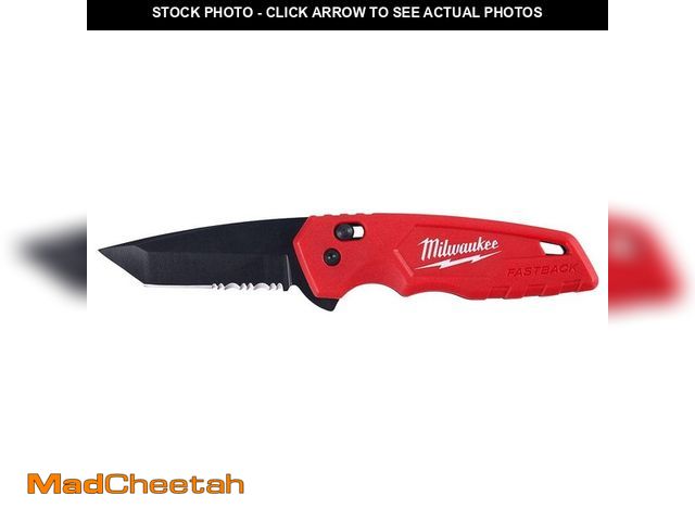 Lot 74-14254560 - Milwaukee FASTBACK Stainless Steel Spring Assisted Folding Knife with 2.95 in. Blade - UNUSED