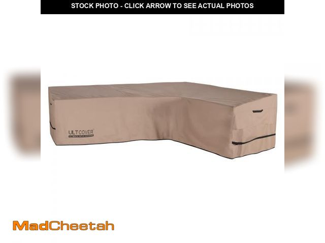Lot 74-12221769 - ULTCOVER Patio L-Shaped Right Facing Sofa Cover Waterproof for 6-Seater Outdoor Sectional Furniture ...