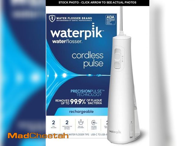 Lot 74-12125303 - Waterpik Cordless Pulse Rechargeable Portable Water Flosser for Teeth, Gums, Braces Care and Travel ...
