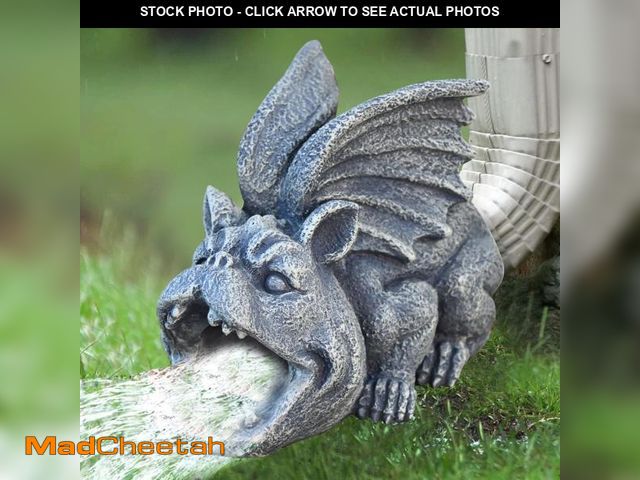 Lot 74-11554878 - OwMell Gargoyle Gutter Guardian Downspout Statue, Garden Decorative Downspout Extension Statue Figur...