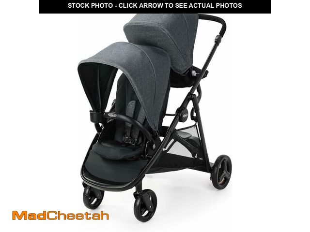 Lot 74-14203001 - Graco Ready2Grow 2.0 Double Stroller, Twin Baby Stroller Features Bench Seat and Standing Platform O...