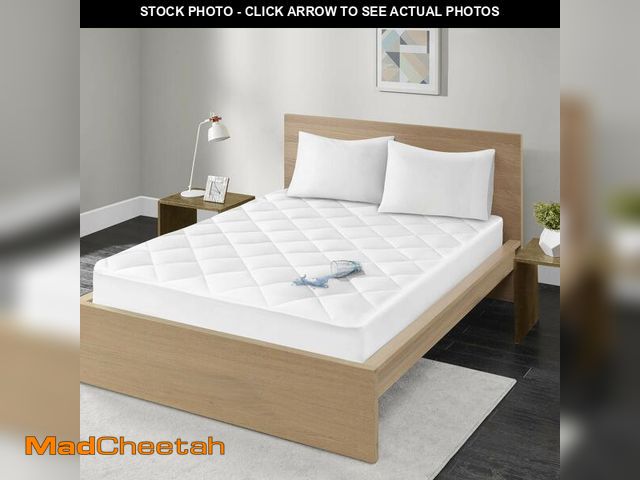 Lot 74-13803031 - Madison Park Queen Mattress Protector Pad Waterproof Bed Cover, Breathable 300TC Sateen Cotton, Diam...