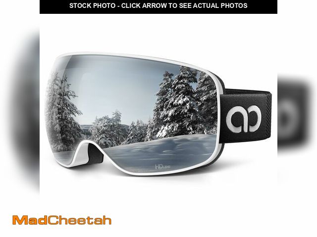 Lot 74-13626862 - Lamicall Ski Goggles with Ultra HD Lens - 100% UV Protection, 3X Anti-Fog &amp; OTG Design, for Men ...