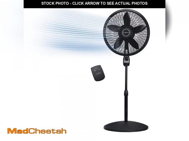 Lot 74-12424762 - *SEE DETAILS* Lasko Cyclone 18 in. 3 Speed Oscillating Pedestal Fan for Home in Black with Adjustabl...