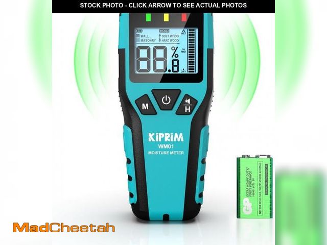 Lot 74-12328210 - Kiprim Pinless Moisture Meter Home Moisture Level Tester Damp Meter for Floor,Wood, Walls, Concrete ...
