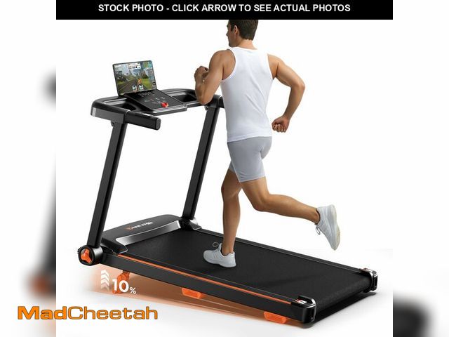 Lot 74-12785914 - YUEJIQI Treadmills for Home, 3.0HP Quiet Brushless Foldable Treadmill with Incline, Small Space Port...