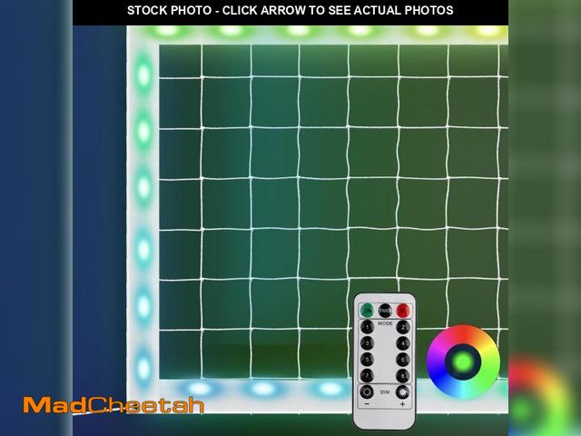Lot 74-12051659 - ProfessionalLED Volleyball Net Outdoor with Aircraft Wire Rope and Remote Control, 32x3 FT, Waterpro...