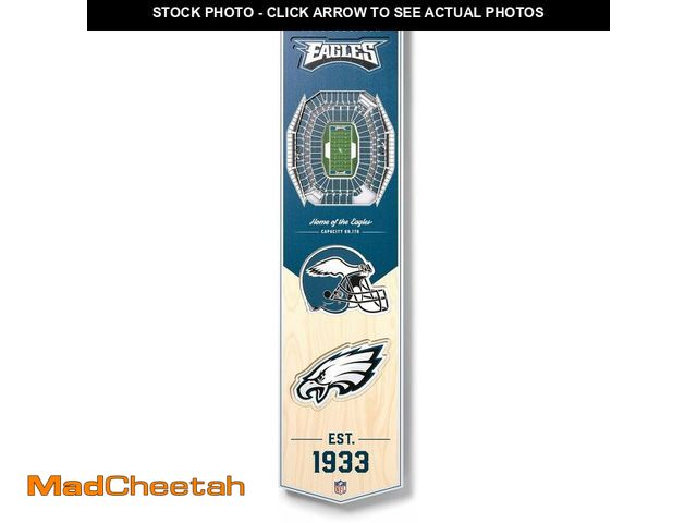 Lot 74-14582217 - YouTheFan NFL Philadelphia Eagles 3D Stadium 8x32 Banner - Lincoln Financial Field - UNUSED