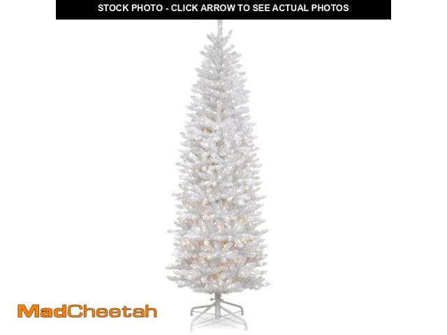 Lot 74-12154373 - National Tree 6.5ft. Pre-lit Kingswood(tm) Fir Pencil Tree - USED