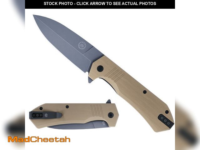 Lot 74-13246416 - Off-Grid Knives - Stinger XL Folding Knife w. Spear Point Blade, Crucible 154CM Steel, G10 Scales, D...