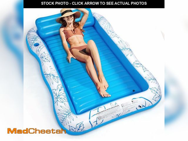 Lot 74-14381669 - Inflatable Adult Pool Lounger Float - BAIAI Large Beach Sun Tanning Floats Raft Sunbathing Water Lou...