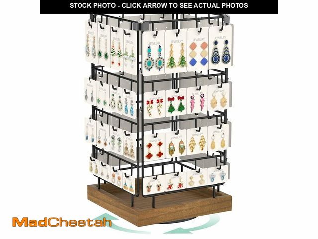 Lot 74-12971767 - EsLuker.ly Rotating Earring Display Holder Stand for Vendors Events Selling, Large Capacity 64 Hooks...