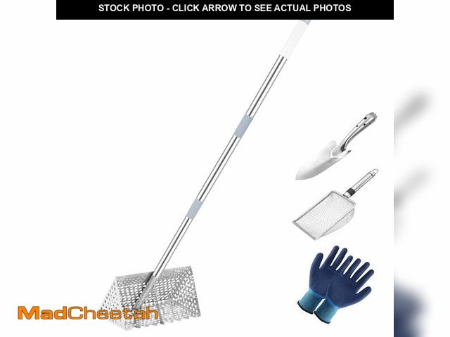 Lot 74-14431507 - Sand Rake for Beach,, 65 Inches Long Handle Sand Sifter for the Beach - UNUSED