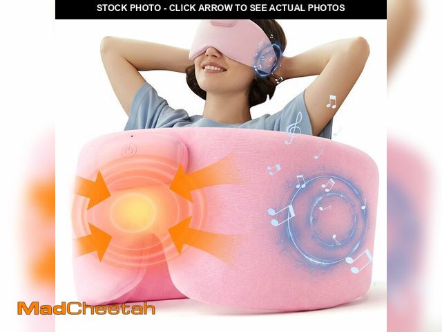 Lot 74-14334921 - Heated Sleep Mask with Bluetooth Headphones, Cordless Rechargeable Heating Eye Mask with Adjustable ...