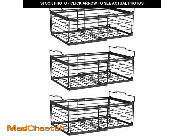 Lot 74-13546369 - NADAMOO Freezer Organizer Bins, 3 Packs Large Expandable Stackable Chest Freezer Containers with Han...