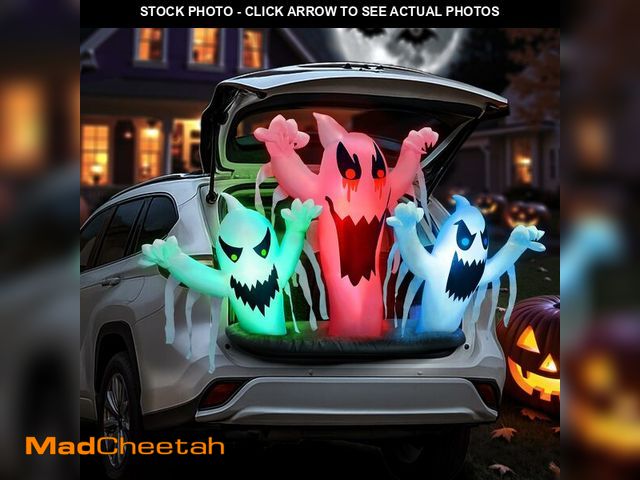 Lot 74-12706738 - Trunk or Treat Car Decorations Kit Inflatable Ghost, Halloween Trunk or Treat Car Decorations, Hallo...