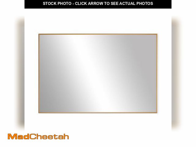 Lot 74-12569942 - Frame My Mirror Gold Metal Framed Mirror, 36" x 48", True Reflections Glass, Champagne Bronze Finish...