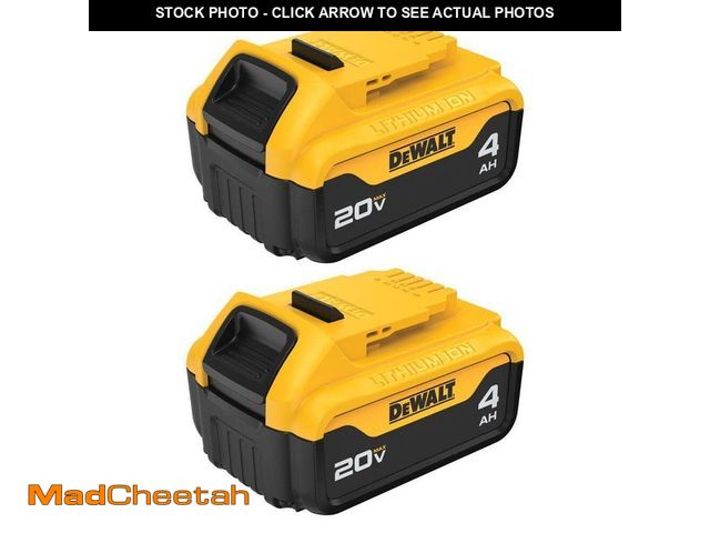 Lot 74-14317143 - DEWALT 20V MAX Premium Lithium-Ion 4.0Ah Battery Pack (2 Pack) - UNUSED