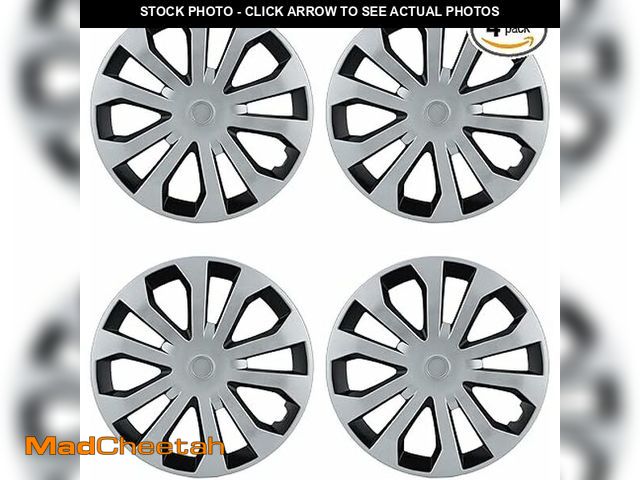 Lot 74-12761605 - ABX Hubcaps,16 inch hubcaps Set of 4, Wheel Rim Cover ABS Material, Snap On Car Truck SUV Replacemen...