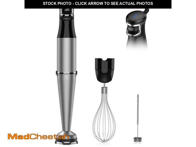 Lot 74-12437513 - Immersion Blender Handheld 1100W 3 in 1 Corded Stick Hand Blenders for Kitchen with Trigger Speed Co...
