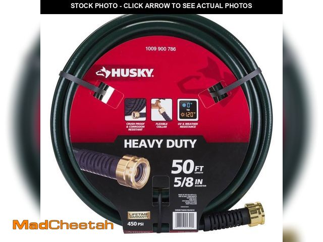 Lot 74-12852194 - Husky 5/8 in. x 50 ft. Heavy-Duty Hose - UNUSED