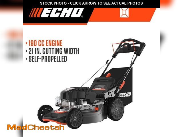 Lot 74-14252822 - ECHO 21 in. 190 cc Briggs and Stratton Gas 3-in-1 Dual Blade RWD Self-Propelled Lawn Mower with Sing...