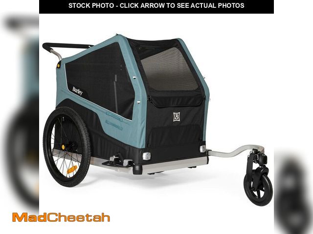 Lot 74-13578173 - Burley Bark Ranger | XL Dog Bike Trailer &amp; Stroller, Roomy Interior, Mesh Ventilation &amp; Rein...