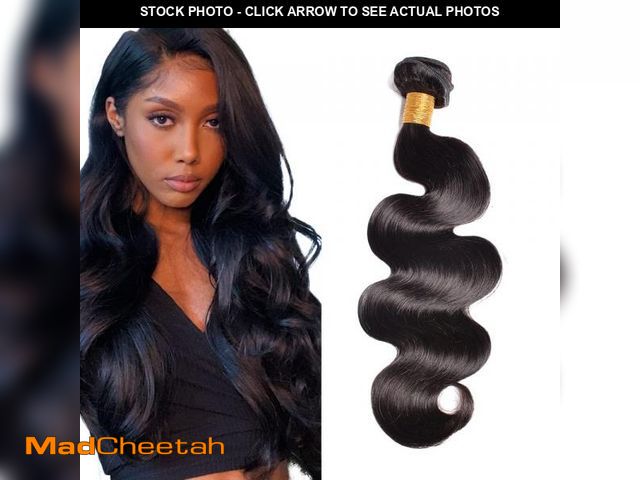 Lot 74-12116023 - Human Hair Bundles Body Wave Bundles 34 Inch 1 Bundle Unprocessed Brazilian Virgin Hair #1B Natural ...