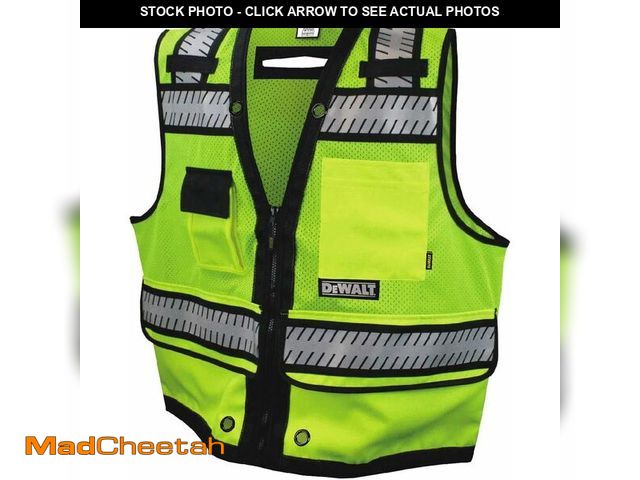 Lot 74-12827693 - DEWALT DSV521 Class 2 Heavy Duty Surveyor Vest, Large - USED