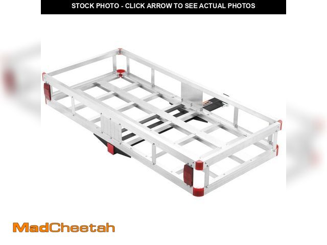 Lot 74-14306877 - SKYSHALO 49.4 in. x 22.4 in. x 7.1 in. Hitch Cargo Carrier 500 lbs. Loading Capacity Trailer Hitch M...
