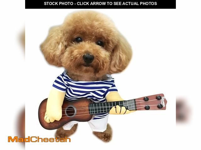 Lot 74-12715199 - NACOCO Pet Guitar Costume Dog Costumes Cat Halloween Christmas Cosplay Party Funny Outfit Clothes (M...