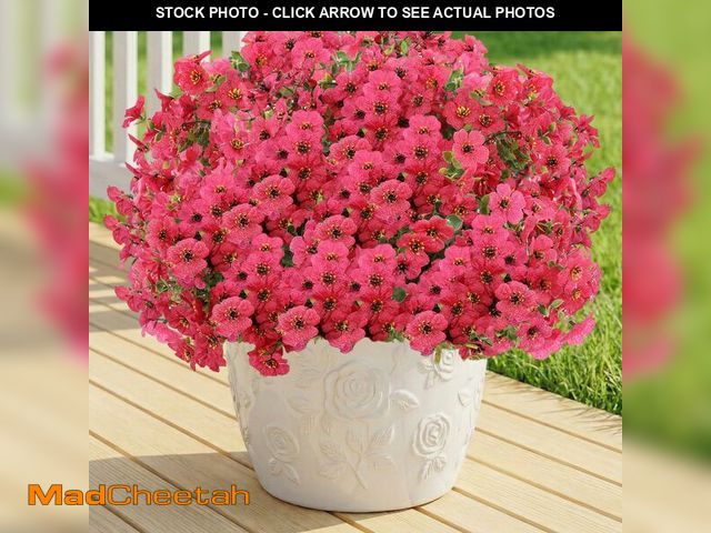 Lot 74-14049966 - LetuoClips Artificial Flowers Fake Plants for Outdoors Spring Decoration, 13Bundles Silk Realistic U...