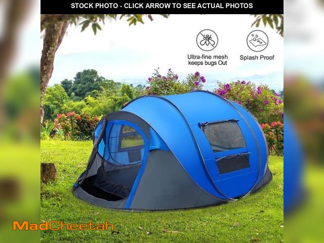 Lot 74-12166812 - 4 Person Pop Up Tents for Camping, CoPedvic Waterproof Instant Family Tents Upgraded Large Size with...