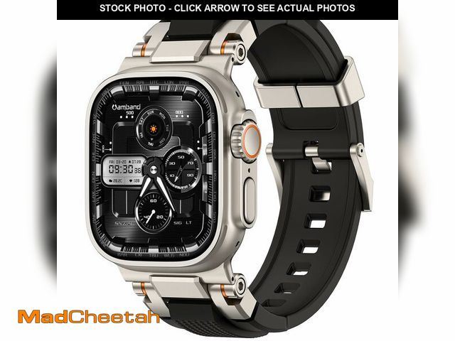 Lot 74-14423217 - amBand Bands Compatible with Apple Watch Ultra 3/2/1 49mm, M1 Sport Series Rugged Durable Strap with...