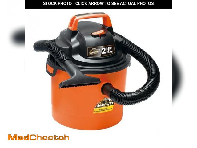 Lot 74-12427603 - Armor All 2.5 Gallon 2 Peak HP Wet Dry Vacuum VOM205P 0901 - UNUSED