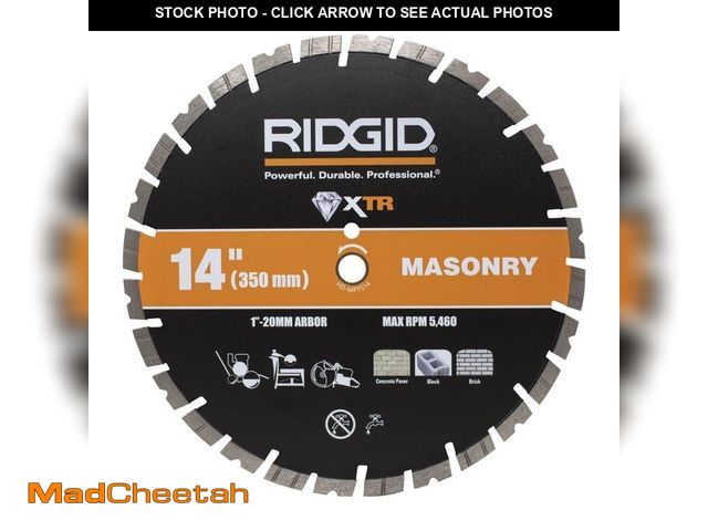 Lot 74-12989441 - RIDGID 14 in. Masonry Diamond Blade - UNUSED